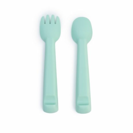 Feedie fork & spoon set - mint - 2