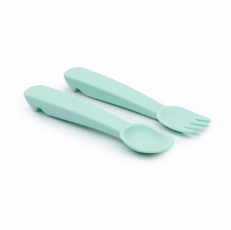 Feedie fork & spoon set - mint - 3