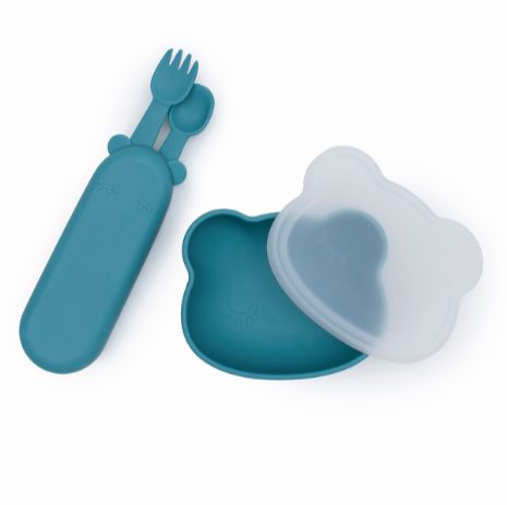 Feedie fork & spoon set - blue dusk - 4