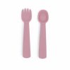 Feedie fork & spoon set - dusty rose - icon_1