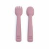Feedie fork & spoon set - dusty rose - icon_2