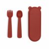 Feedie fork & spoon set - rust - icon