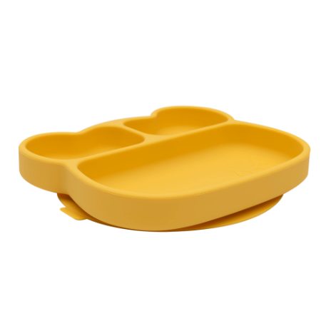 Bear stickie plate - yellow - 1
