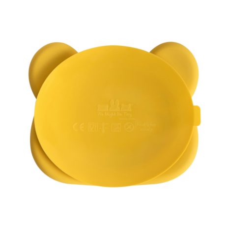 Bear stickie plate - yellow - 2