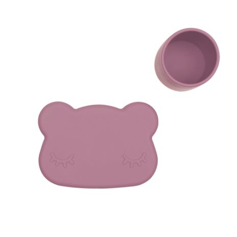 Snackie, bear - dusty rose - 1