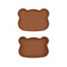 Snackie, bear - chocolate brown - icon
