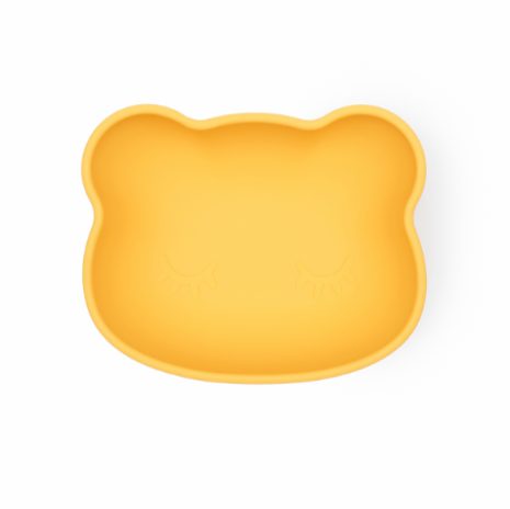 Bear stickie bowl with lid - yellow - 2