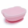 Bear stickie bowl with lid - powder pink - icon