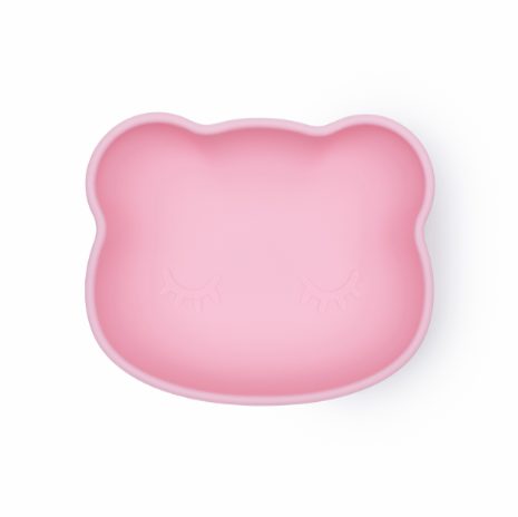 Bear stickie bowl with lid - powder pink - 2