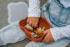 Bear stickie bowl with lid - rust - icon_8