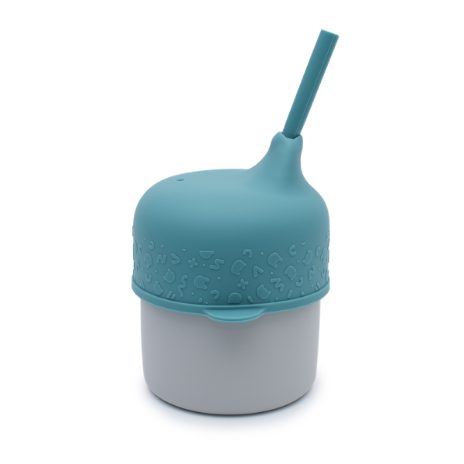 Sippie lid and mini straw - blue dusk  - 4