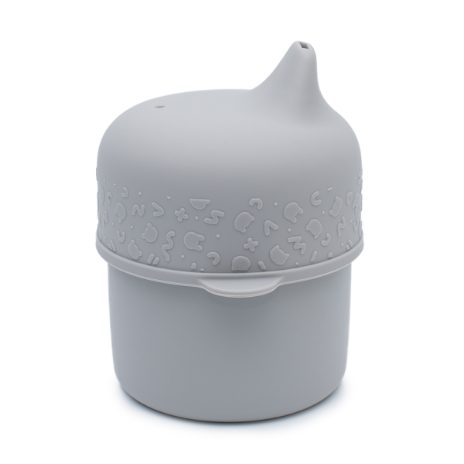 Sippie lid and mini straw - warm grey - 3