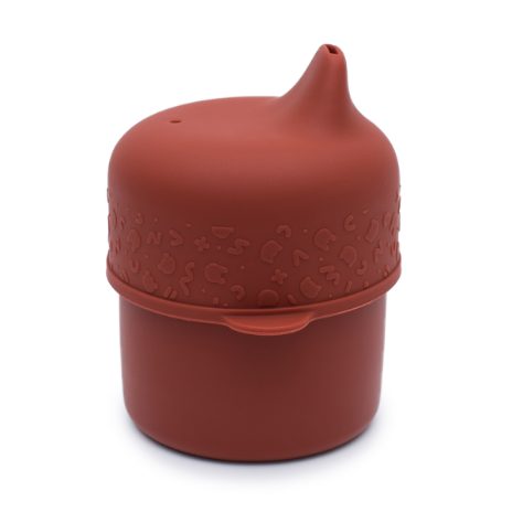 Sippie lid and mini straw - rust - 3