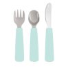 Toddler feedie cutlery set, 3 pieces - minty green - icon