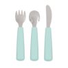 Toddler feedie cutlery set, 3 pieces - minty green - icon_1