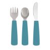 Toddler feedie cutlery set, 3 pieces - blue dusk  - icon