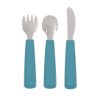 Toddler feedie cutlery set, 3 pieces - blue dusk  - icon_1