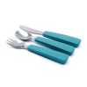 Toddler feedie cutlery set, 3 pieces - blue dusk  - icon_2