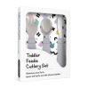 Toddler feedie cutlery set, 3 pieces - warm grey - icon_3