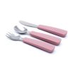 Toddler feedie cutlery set, 3 pieces - dusty rose  - icon_2