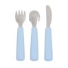 Toddler feedie cutlery set, 3 pieces - Powder blue - icon_1