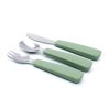 Toddler feedie cutlery set, 3 pieces - sage - icon_2