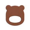 Teether, bear - chocolate brown - icon
