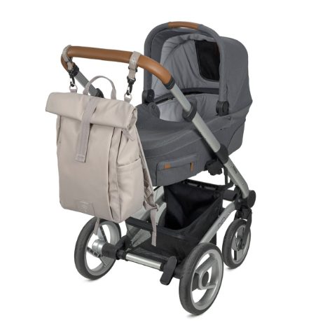 Rolltop changing bag - taupe - 6
