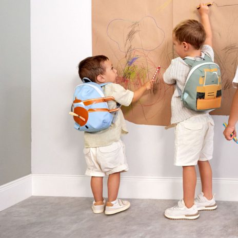 Small backpack with motif - airplane - 2