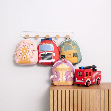 Small backpack with motif - excavator  - 1