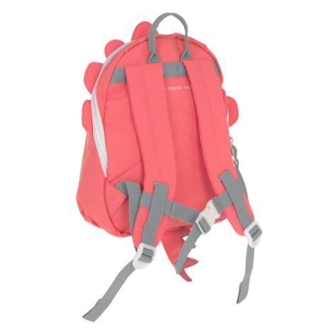 Lille rygsæk med dyremotiv - rosa dino - 1