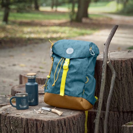 Praktisk børnerygsæk - blå - 1