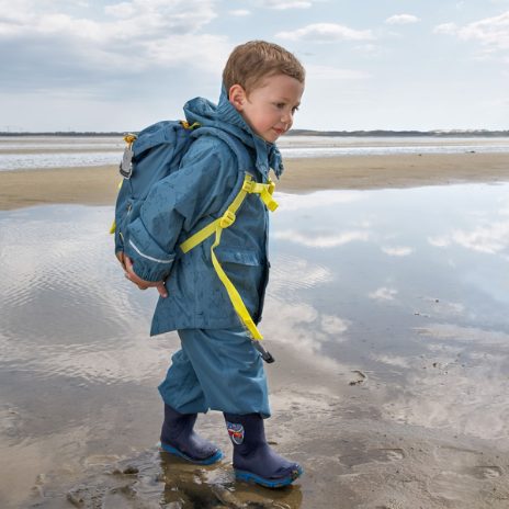 Praktisk børnerygsæk - blå - 3