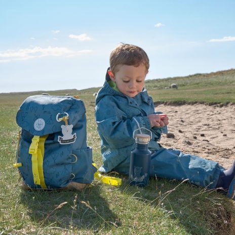 Praktisk børnerygsæk - blå - 4