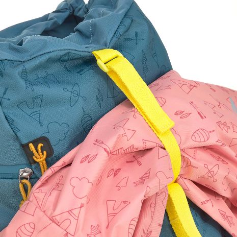 Praktisk børnerygsæk - blå - 12