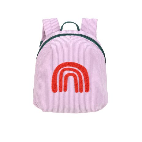 Small backpack in velvet - rainbow - 4
