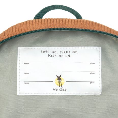 Small backpack in velvet – smile  - 6