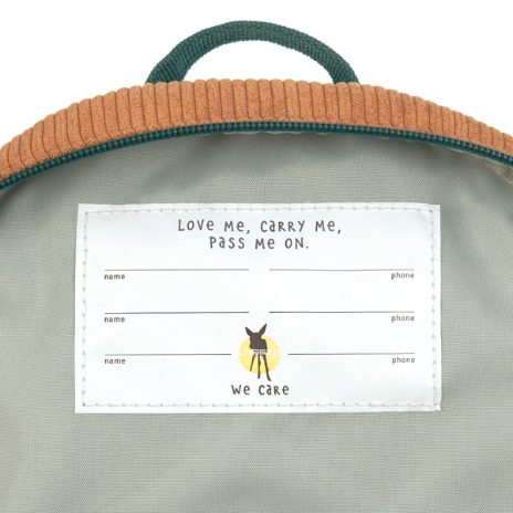 Small backpack in velvet – smile  - 9