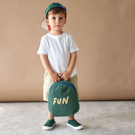 Small backpack in velvet – Fun  - 2