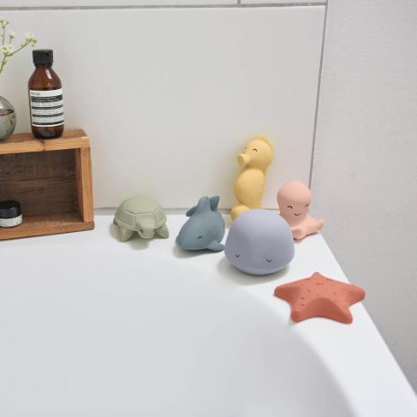 Bath toy in natural rubber - starfish - 1