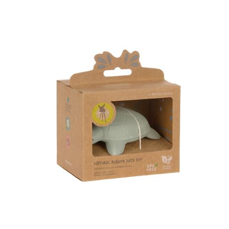 Bath toy in natural rubber - turtle - 3