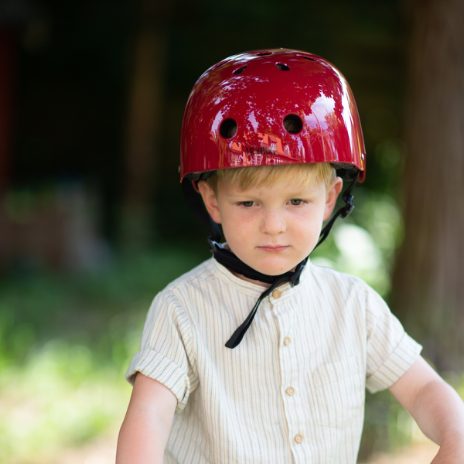 Bike helmet - vintage red - 3