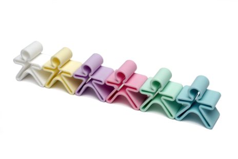 Houses and figures - pastel colours  - 10