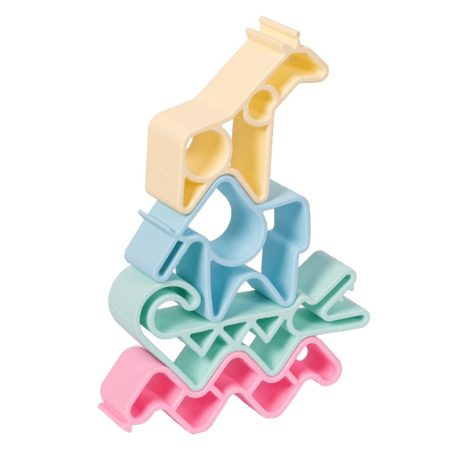 Four animals - pastel colours