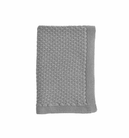 Baby blanket - grey bubbles