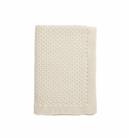 Baby blanket - cream bubbles