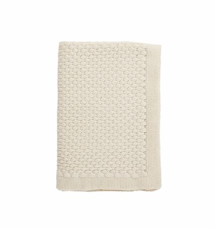 Baby blanket - cream bubbles