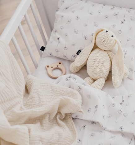 Baby muslin blanket - ivory - 3