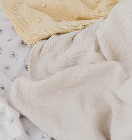 Baby muslin blanket - ivory - 4