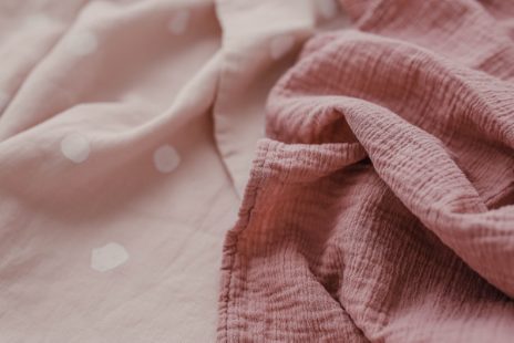 Baby muslin blanket - blush - 2